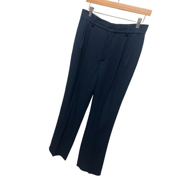 Liz Claiborne Navy Blue High Waist Straight Leg Trouser Pants - Picture 1 of 7